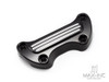 Black Cut Motorcycle CNC Handlebar Top Clamp Bar Riser Mount Cover for Harley Touring Street Glide Softail Breakout Dyna Fat Boy Sportster
