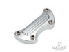 Chrome Motorcycle CNC Handlebar Top Clamp Bar Riser Mount Cover for Harley Touring Street Glide Softail Breakout Dyna Fat Boy Sportster