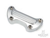 Chrome Motorcycle CNC Handlebar Top Clamp Bar Riser Mount Cover for Harley Touring Street Glide Softail Breakout Dyna Fat Boy Sportster