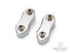 Motorcycle Handlebar Riser Mount Clamps Adaptor 22mm (7/8inch) For Dirt Bike ATV Quad CNC Aluminum Chrome Motorcycle Accessories