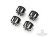 Black Cut Motorcycle Front Axle Nut Covers Caps Aluminum Black/Chrome For Harley Sportster Touring Softail Dyna VRSC Fat Bob Wide Glide