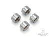 Motorcycle Front Axle Nut Covers Caps Aluminum Chrome For Harley Sportster Touring Softail Dyna VRSC Fat Bob Wide Glide