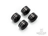 Motorcycle Front Axle Nut Covers Caps Aluminum Black For Harley Sportster Touring Softail Dyna VRSC Fat Bob Wide Glide