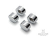 Motorcycle Front Axle Nut Covers Caps Aluminum Chrome For Harley Sportster Touring Softail Dyna VRSC Fat Bob 