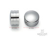 Motorcycle Front Axle Nut Covers Caps Aluminum Chrome For Harley Sportster Touring Softail Dyna VRSC Fat Bob 