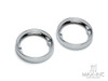 Chrome Smoked Motorcycle Turn Signal Light Bezels Indicator Lens Trim Ring Visor Cover For Harley Sportster XL Softail Dyna Touring FLHR FL