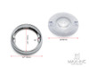 Chrome White Motorcycle Turn Signal Light Bezels Indicator Lens Trim Ring Visor Cover For Harley Sportster XL Softail Dyna Touring FLHR FL