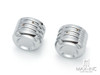Motorcycle Front Axle Nut Covers Caps Aluminum Chrome For Harley Sportster Touring Softail Dyna
