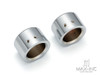 Motorcycle Front Axle Nut Covers Caps Aluminum Chrome For Harley Sportster Touring Softail