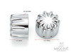 Motorcycle Front Axle Nut Covers Caps Aluminum Chrome For Harley Sportster Touring Softail Dyna VRSC Fat 