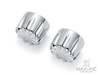 Motorcycle Front Axle Nut Covers Caps Aluminum Chrome For Harley Sportster Touring Softail Dyna VRSC Fat 