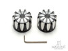 Motorcycle Front Axle Nut Covers Caps Aluminum Black Cut For Harley Sportster Touring Softail Dyna VRSC 