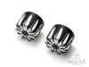 Motorcycle Front Axle Nut Covers Caps Aluminum Black Cut For Harley Sportster Touring Softail Dyna VRSC 