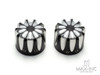 Motorcycle Front Axle Nut Covers Caps Aluminum Black Cut For Harley Sportster Touring Softail Dyna VRSC 