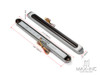 Smoked Waterproof Integrated Sequential Turn Signals / Tail / Stop w/ Silver Cover
