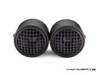 MATTE BLACK DICTATOR TWIN LED PROJECTOR HEADLIGHT with Grill