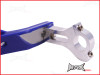 High Quality Blue Plastic / Aluminium Hand Guards - Fits 7/8 Bars