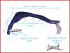 High Quality Blue Plastic / Aluminium Hand Guards - Fits 7/8 Bars