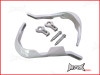 High Quality White Plastic / Aluminium Hand Guards - Fits 7/8 Bars