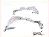 High Quality White Plastic / Aluminium Hand Guards - Fits 7/8 Bars