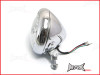 5 1/2" Bates Style Chrome Metal Headlight - 12v / 35w