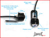 Super Bright White 3w CREE LED Mirror Mount Fog / Drl Lights