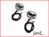 Chrome Aluminium Classic Style LED Turn Signals / Indicators - Smoked Lense
