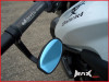 Pair Of Black CNC Machined Bar End Mirrors - High Quality