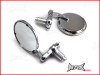 Pair Of Chrome Round Bar End Mirrors
