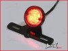 Matte Black Aluminium LED Stop / Tail Light - Smoked Lense