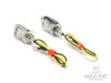 Black Tiny LED Turn Signals / Indicators - Small & Bright
