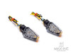 Black Micro LED Turn Signals / Indicators - Small & Bright