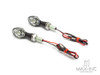 Black Alloy Micro Cyclops LED Turn Signals / Indicators - Small & Bright