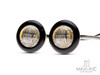 AMBER 12v Round Flush Mount LED Mini Marker Lights