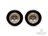 AMBER 12v Round Flush Mount LED Mini Marker Lights