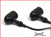 Black Alloy Custom Turn Signals / Indicators - Smoked Lense - Bulb Type
