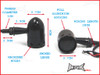 Black Alloy Custom Turn Signals / Indicators - Smoked Lense - Bulb Type