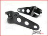 Black Adjustable Universal Headlight Brackets - Fits 32mm-40mm