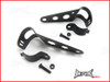 Black Adjustable Universal Headlight Brackets - Fits 32mm-40mm