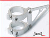 MAX High Quality CNC Machined Silver Headlight Brackets - 38/39mm Diameter