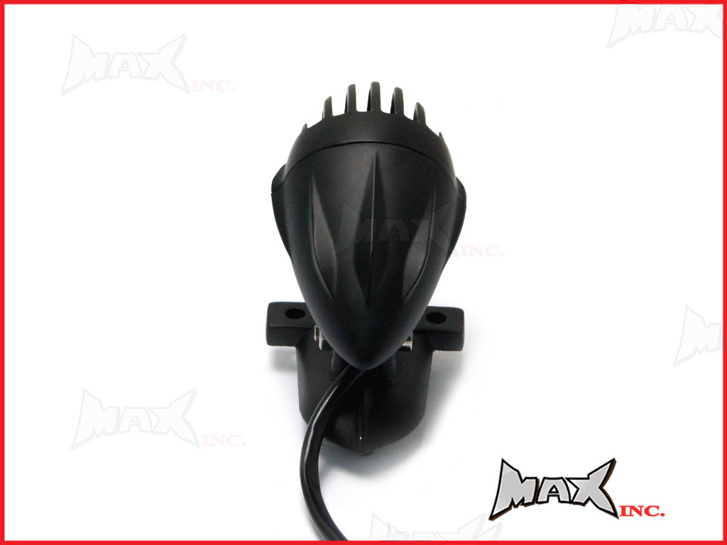 Black Vintage Style Prison Bar Stop / Tail Light - Bulb Type