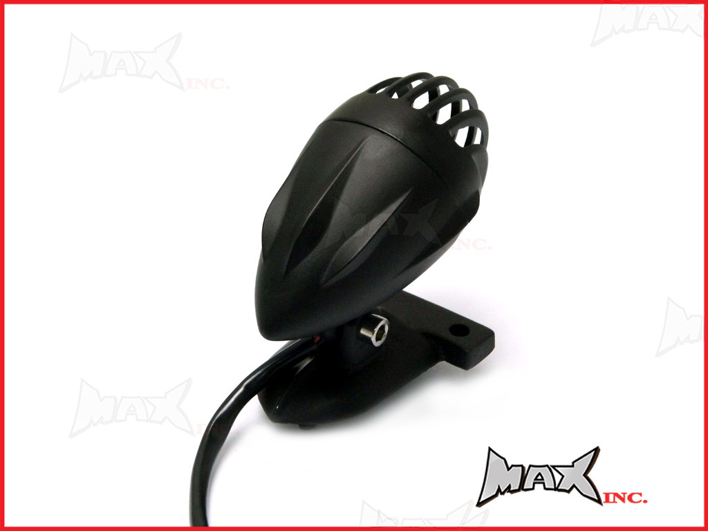 Black Vintage Style Prison Bar Stop / Tail Light - Bulb Type
