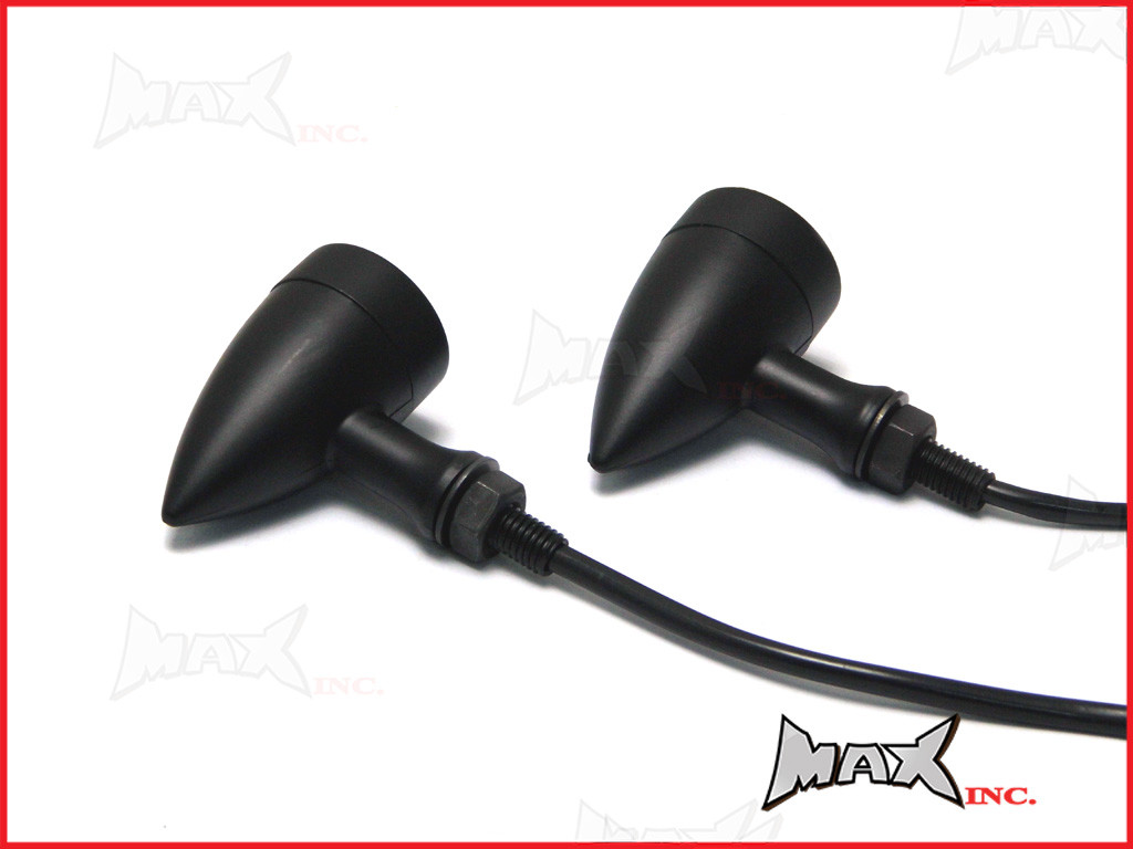 Black Alloy Classic LED Turn Signals / Indicators