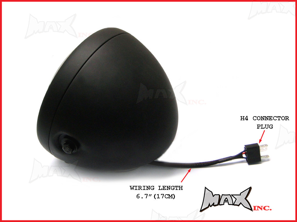 7.7 INCH High Quality Quad Projector LED Matte Black Metal Headlight