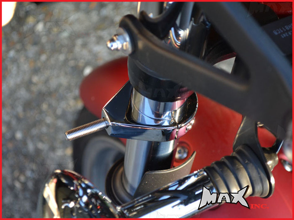 Harley Davidson Fork Mount Turn Signal Relocation Chrome Brackets - 41mm