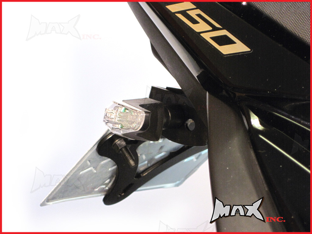 Black Mini Aero LED Turn Signals / Indicators - Small & Bright