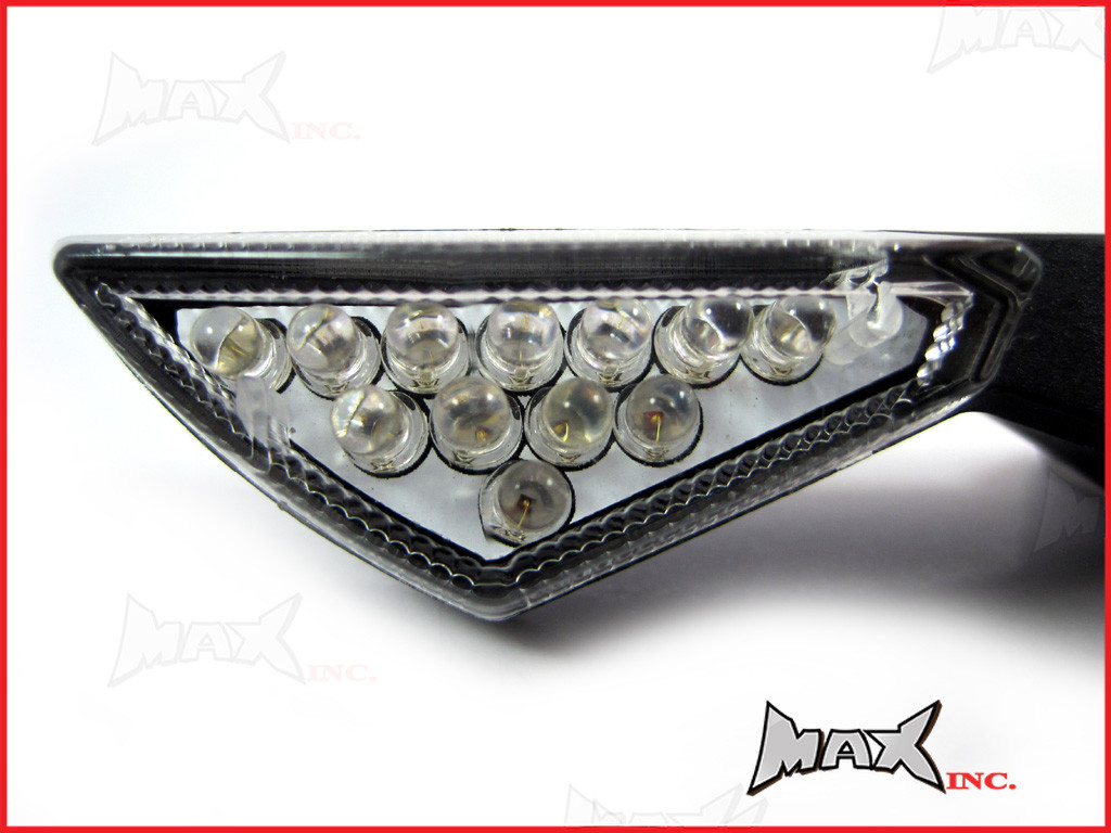 Black Tiny LED Turn Signals / Indicators - Universal Fitment