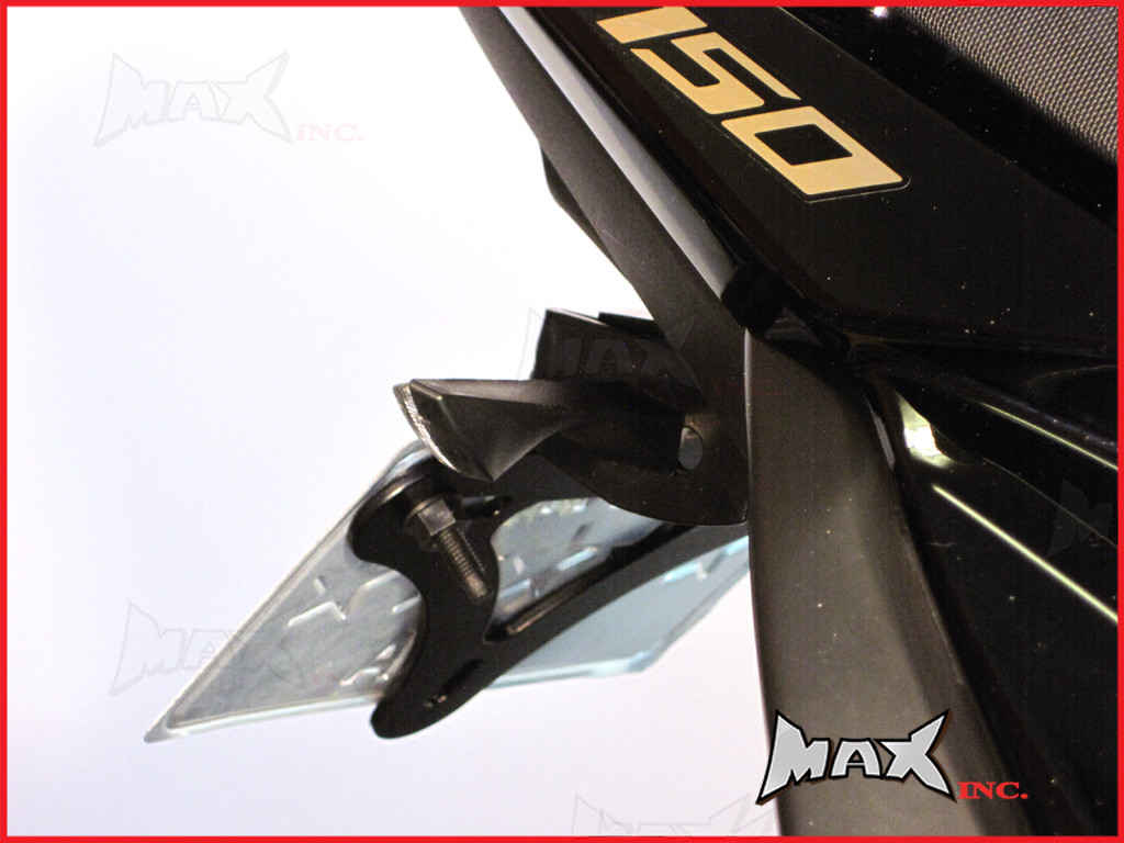 Black Tiny LED Turn Signals / Indicators - Universal Fitment