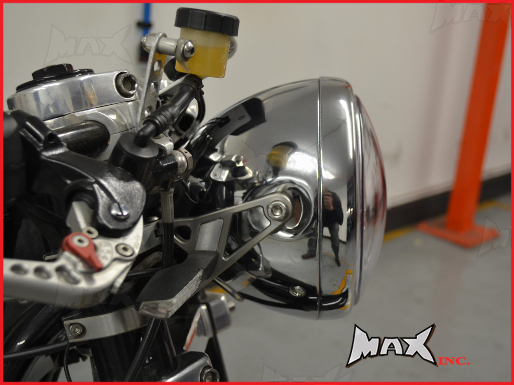 7.7 INCH High Quality Projector LED Chrome Metal Headlight