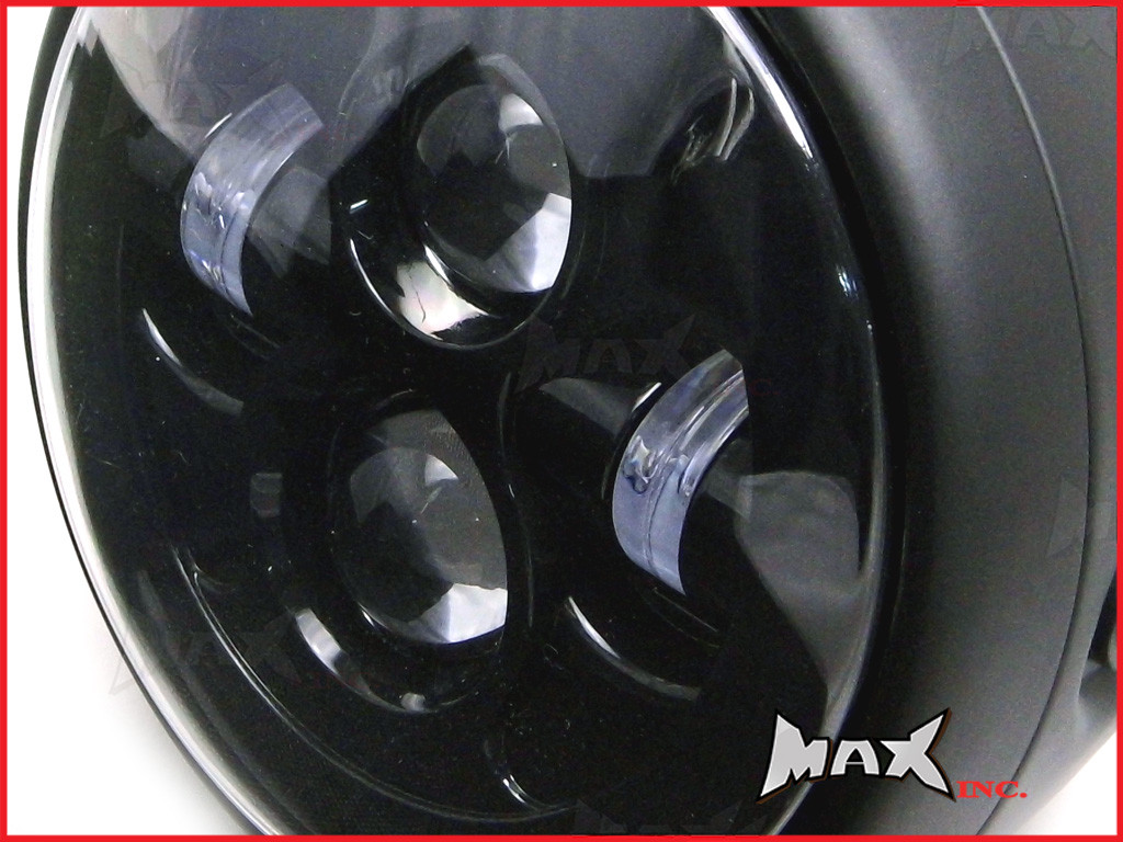 7.7 INCH High Quality Projector LED Matte Black Metal Headlight